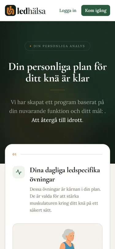 Ledhälsa – personligt träningsprogram redo att ladda ner
