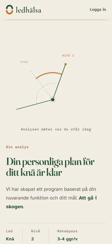 Ledhälsa – programmet som växer med din nivå