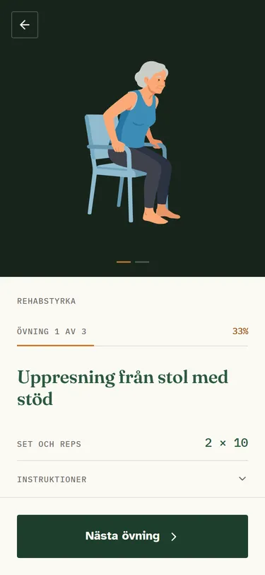 Ledhälsa – ett pass med bild för varje övning